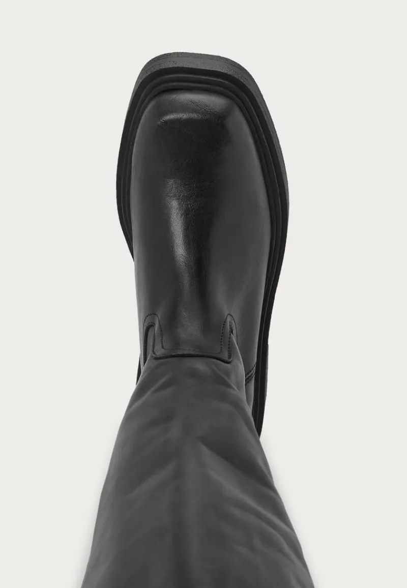 BUBBLEROOM Leather Knee High Boots