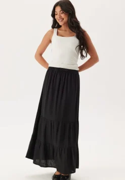 Happy Holly Linen Maxi Skirt