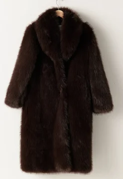 Chiara Forthi Long Faux Fur Coat