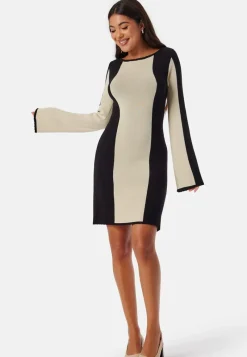 BUBBLEROOM Long Sleeve Knitted Dress