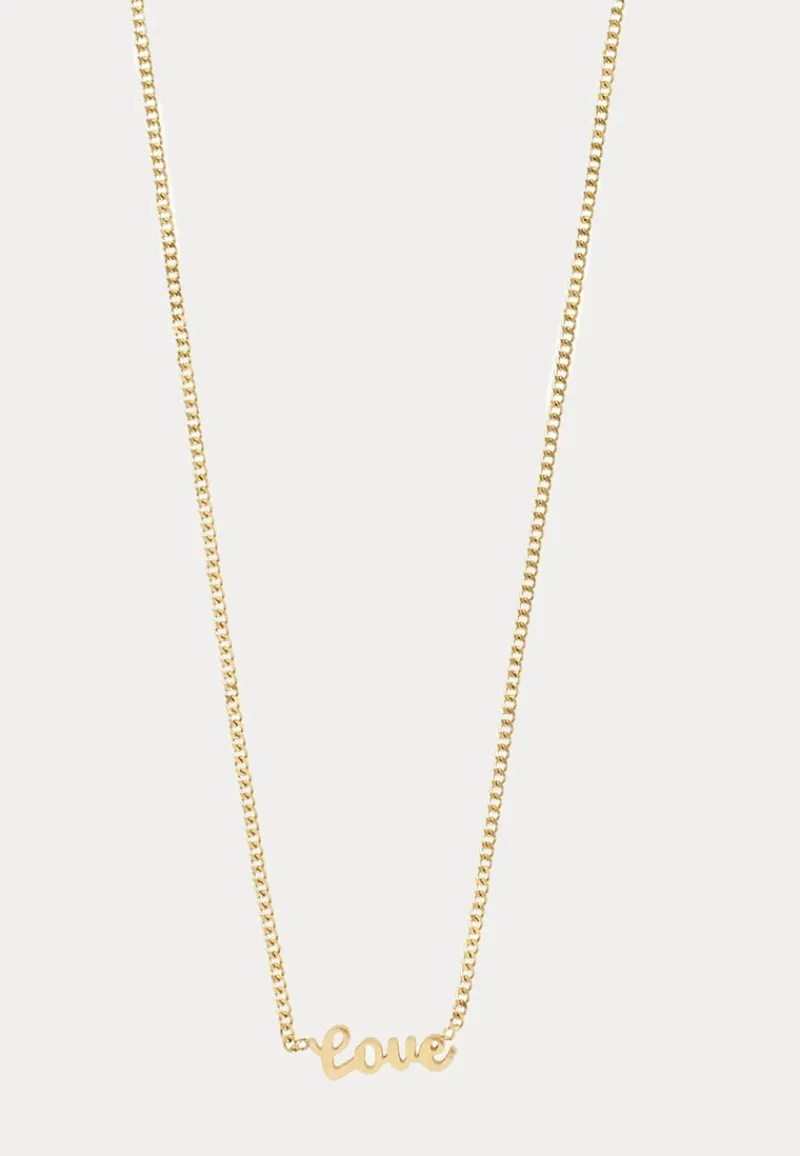 Pilgrim Love Necklace -plated