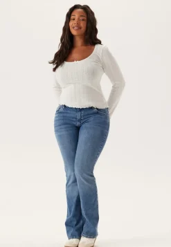 BUBBLEROOM Low Bootcut Flap Jeans