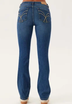 BUBBLEROOM Low Embroidery Pocket Jeans