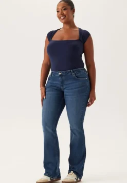 BUBBLEROOM Low Embroidery Pocket Jeans