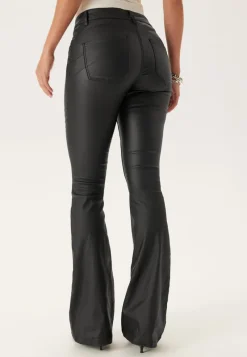 BUBBLEROOM Low Waist Push-up Coated Jeans