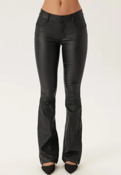 BUBBLEROOM Low Waist Push-up Coated Jeans