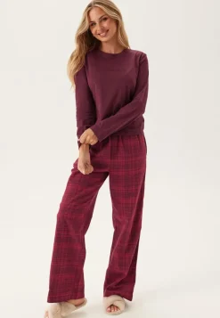 Calvin Klein Ls Tee Flannel Pant Set