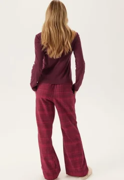 Calvin Klein Ls Tee Flannel Pant Set