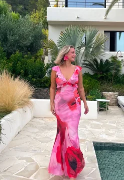 Bubbleroom Occasion Mermaid Mesh Gown