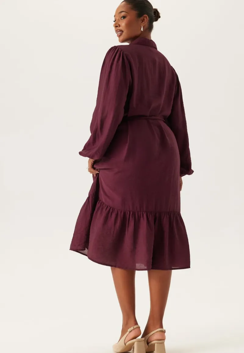 Happy Holly Midi Shirt Dress