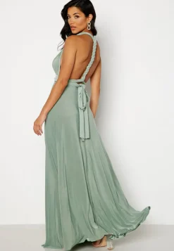 Goddiva Multi Tie Maxi Dress