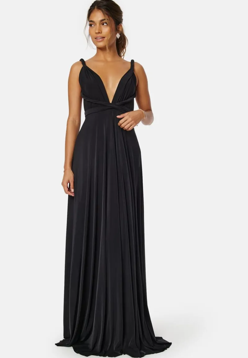 Goddiva Multi Tie Maxi Dress