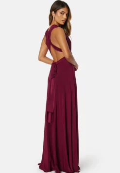 Goddiva Multi Tie Maxi Dress