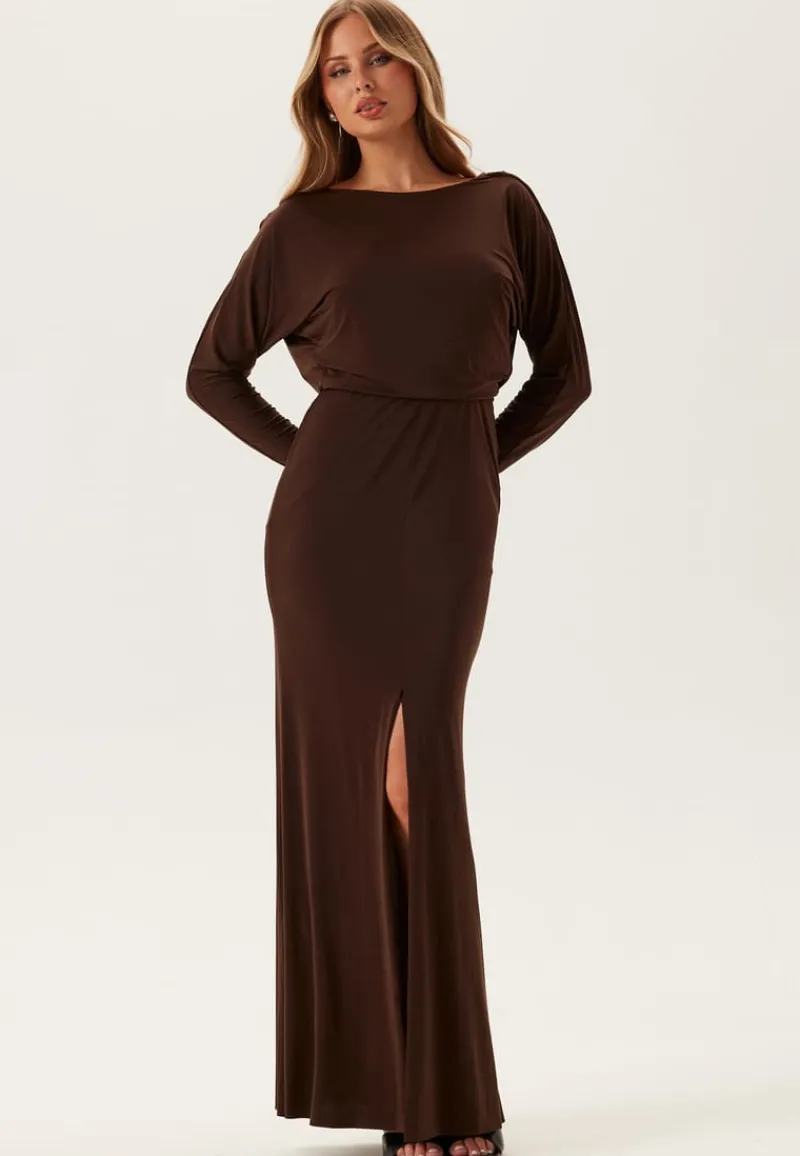 Goddiva Multi Way Long Sleeve Maxi Dress