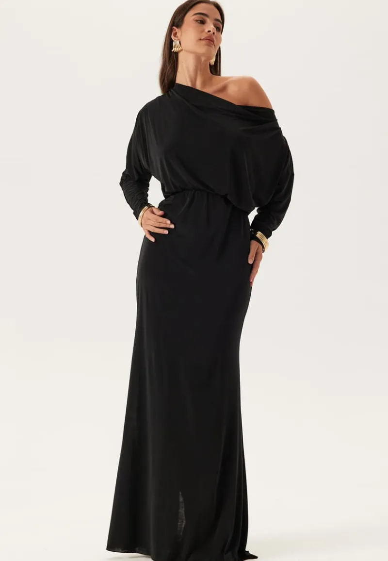 Goddiva Multi Way Long Sleeve Maxi Dress