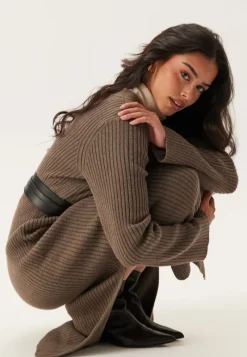 Object Collectors Item Objelva L/S RE V-NECK KNIT DRE