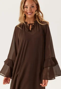 Object Collectors Item Objgina L/S RE V-NECK MIDI DRE