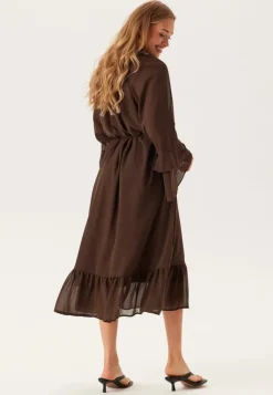 Object Collectors Item Objgina L/S RE V-NECK MIDI DRE