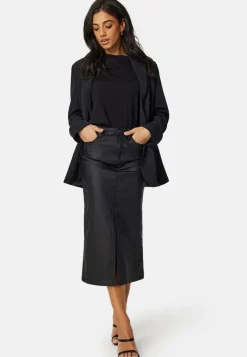 Object Collectors Item Objnaya Coated Mid Waist Skirt