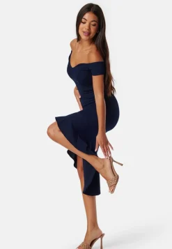 John Zack Off Shoulder High Dress