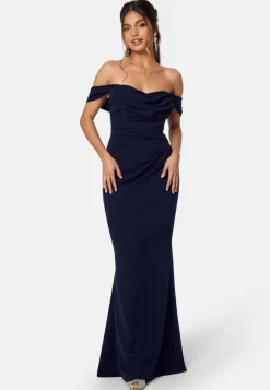 Goddiva Off Shoulder Maxi Dress