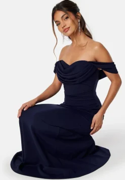 Goddiva Off Shoulder Maxi Dress
