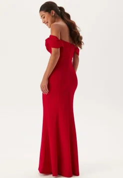 Goddiva Off Shoulder Maxi Dress