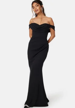 Goddiva Off Shoulder Maxi Dress