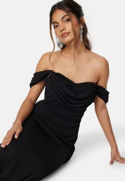 Goddiva Off Shoulder Maxi Dress