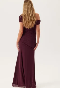 Bubbleroom Occasion Off Shoulder Mesh Gown