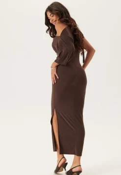 John Zack Off Shoulder Midaxi Dress