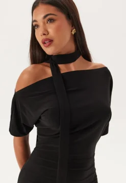John Zack Off Shoulder Midaxi Dress