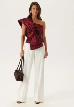 Bubbleroom Occasion One Shoulder Bow Top