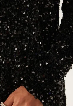 ONLY Onlanika Ls Sequins V-neck Dress