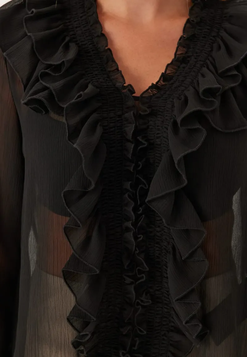 ONLY Onlanina Life Ls Ruffel V-neck