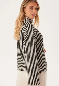 ONLY Onlgro Life Ls Stripe High Nec