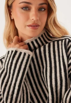 ONLY Onlgro Life Ls Stripe High Nec