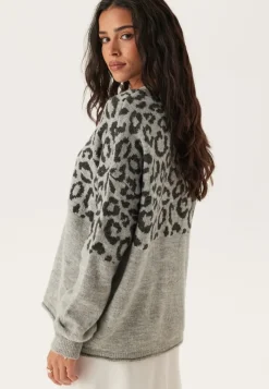 ONLY Onljade Animal Ls O-neck Knt