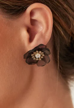 LILY AND ROSE Organza Botanical Earrings