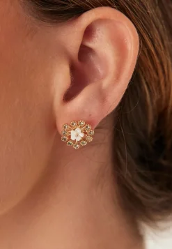 LILY AND ROSE Organza Botanical Earrings