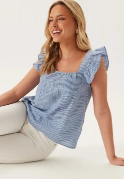 Pieces Pcapia Sl Square Neck Top