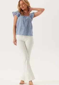 Pieces Pcapia Sl Square Neck Top