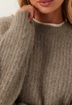 Pieces Pccleo Ls O-neck Chunky Knit