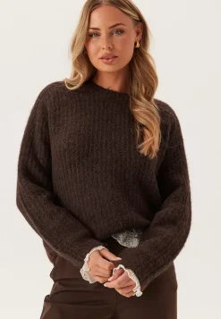 Pieces Pccleo Ls O-neck Chunky Knit