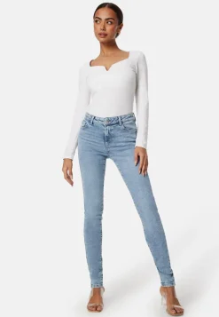Pieces Pcdana Mid Waist Skinny Jeans