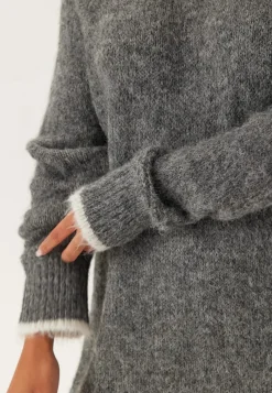 Pieces Pcivy Ls Contrast Knit Dress