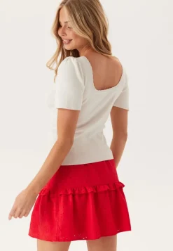 Pieces Pcjuline Ss Rev Knit Tee