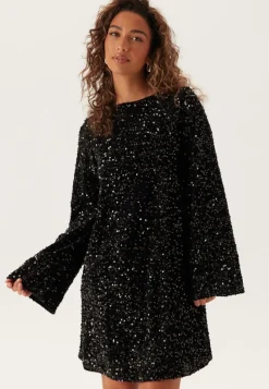 Pieces Pckam Ls Deep Back Bow Dress