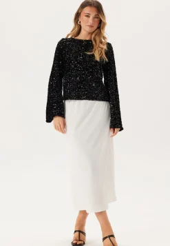 Pieces Pckam Ls Deep Back Bow Top