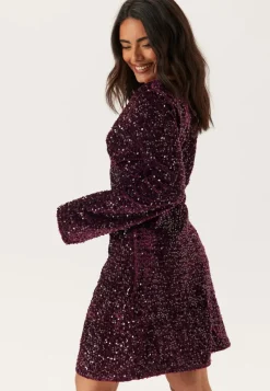 Pieces Pckam Ls V-neck New Dress Jrs